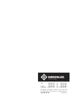 Preview for 30 page of Greenlee fairmont H8508 Instruction Manual