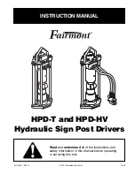 Preview for 1 page of Greenlee Fairmont HPD-HV Instruction Manual