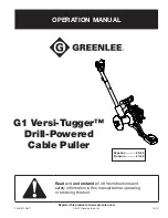 Greenlee G1 Versi-Tugger Operation Manual preview