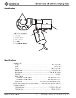 Preview for 6 page of Greenlee GATOR CK1230 Instruction Manual