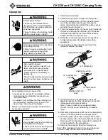 Preview for 7 page of Greenlee GATOR CK1230 Instruction Manual