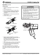 Preview for 8 page of Greenlee GATOR CK22GL Instruction Manual