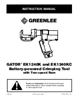 Greenlee GATOR EK1240K Instruction Manual preview