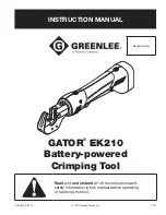 Greenlee GATOR EK210 Instruction Manual preview