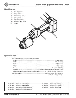 Preview for 6 page of Greenlee GATOR LS100L Operation Manual