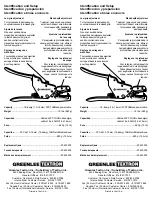 Preview for 2 page of Greenlee GREENLEE KWIK-STRIPPER 45019 Instructions