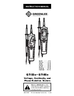 Greenlee GT-55e Instruction Manual preview