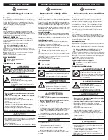 Preview for 1 page of Greenlee GT13 Instruction Manual