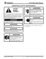 Preview for 3 page of Greenlee GTS-1930 Instruction Manual