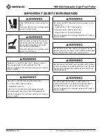 Preview for 4 page of Greenlee H4905A Instruction Manual