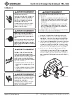 Предварительный просмотр 22 страницы Greenlee HKL1232 Instruction Manual