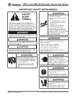 Preview for 3 page of Greenlee HRD-1 Instruction Manual