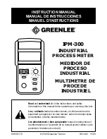 Greenlee IPM-300 Instruction Manual preview