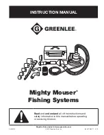 Предварительный просмотр 1 страницы Greenlee Mighty Mouser Fishing Systems Instruction Manual