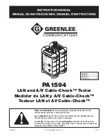 Preview for 1 page of Greenlee PA1594 Instruction Manual