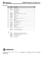 Предварительный просмотр 10 страницы Greenlee RK06AT Instruction Manual