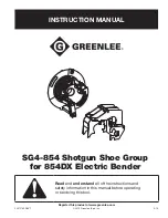 Greenlee SG4 Instruction Manual preview