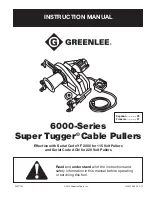 Preview for 1 page of Greenlee Super Tugger 6000 Series Instruction Manual