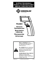 Greenlee TG-600 Instruction Manual preview