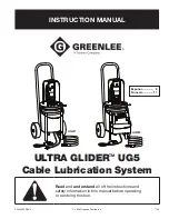 Preview for 1 page of Greenlee ULTRA GLIDER UG5 Instruction Manual