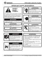 Preview for 3 page of Greenlee ULTRA GLIDER UG5 Instruction Manual