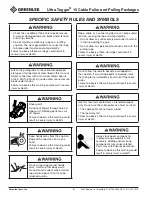 Preview for 6 page of Greenlee Ultra Tugger UT10-22 Instruction Manual