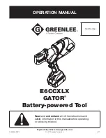 GREENLINE E6CCXLX Operation Manual preview