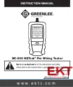 GREENLINE NETcat Pro NC-500 Instruction Manual предпросмотр