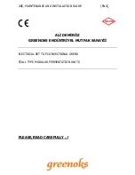 Preview for 1 page of GREENOKS GKF-4S Use, Maintenance And Installation Manual