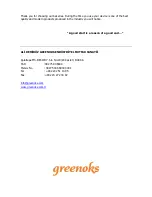 Preview for 19 page of GREENOKS GKF-4S Use, Maintenance And Installation Manual