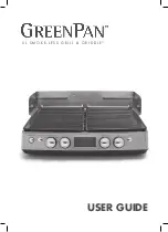 GreenPan Premiere XL Smokeless Grill & Griddle User Manual preview