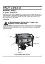 Preview for 19 page of GreenPower GPD5000CW Owner'S Manual