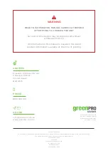 Preview for 2 page of greenPRO GPI-150 Manual