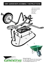 Предварительный просмотр 1 страницы Greens Wheelbarrows KIWI GARDENER Assembly Instructions