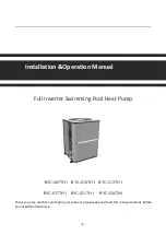 GREENSTAR BYC-007TH1 Installation & Operation Manual preview