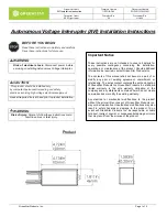 Предварительный просмотр 1 страницы GREENSTAR GSPDPAD46 Installation Instructions