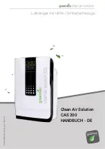 GreenTec CAS 200 Manual preview