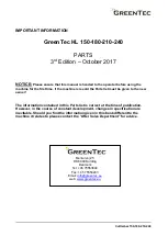 Preview for 3 page of GreenTec HL 150 Handbook