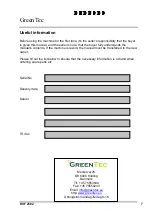 Предварительный просмотр 7 страницы GreenTec HXF 2302 Handbook