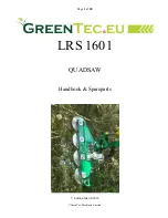 GreenTec LRS 1601 Handbook & Spareparts предпросмотр