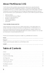 Preview for 2 page of GreenTech PortOzone 3.5G Owner'S Manual