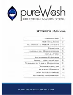 Preview for 1 page of GreenTech Pure Wash Owner'S Manual