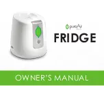 Preview for 1 page of GreenTech pureAir FRIDGE Owner'S Manual