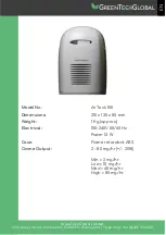 Предварительный просмотр 2 страницы GreenTeck Global AirTeck 100 User Manual