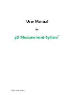 Preview for 1 page of greenTEG gO Measurement-System User Manual