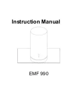 Preview for 1 page of Greentek EMF 990 Instruction Manual