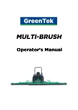 Greentek MULTI-BRUSH Operator'S Manual preview