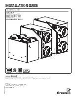 Greentek RNC 1.0 HRV Installation Manual предпросмотр