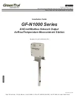 Greentrol Automation GF-N1000 Series Installation Manual предпросмотр