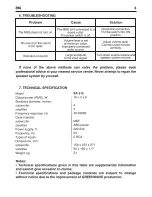 Предварительный просмотр 6 страницы GreenWave SA-315 Operation Manual